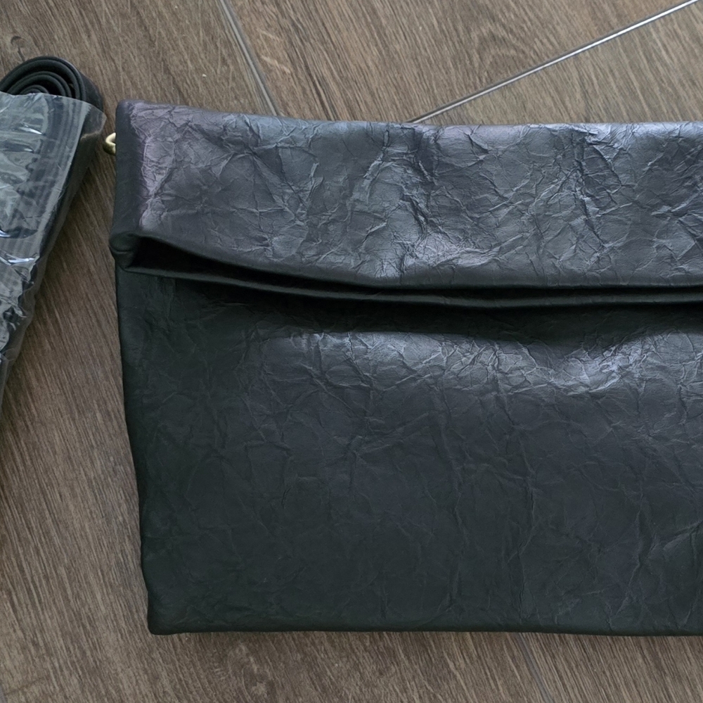 Anthropologie Piana Metallic Clutch